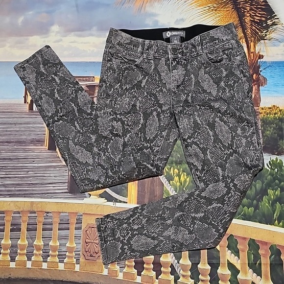 Democracy Ab Technology Animal Print Jeans Size 4‎ - Picture 1 of 4